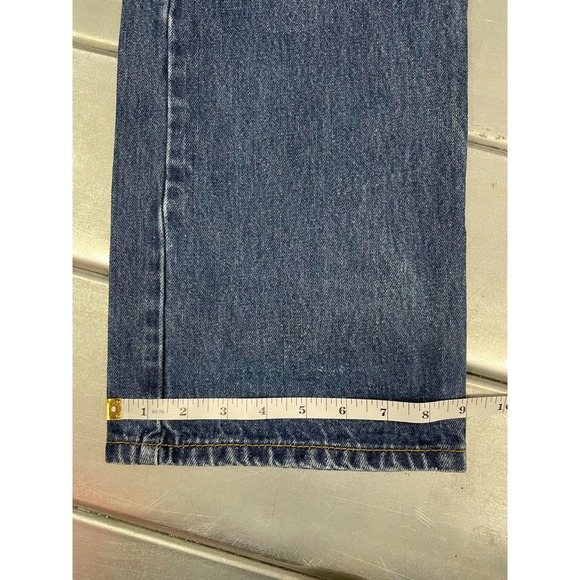 Levis 514 Jeans Mens 36X30 Blue Medium Wash Denim Slim Straight 100% Cotton - Picture 10 of 16